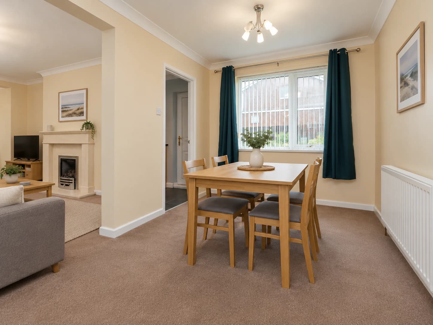 Separate dining area at Sherburn